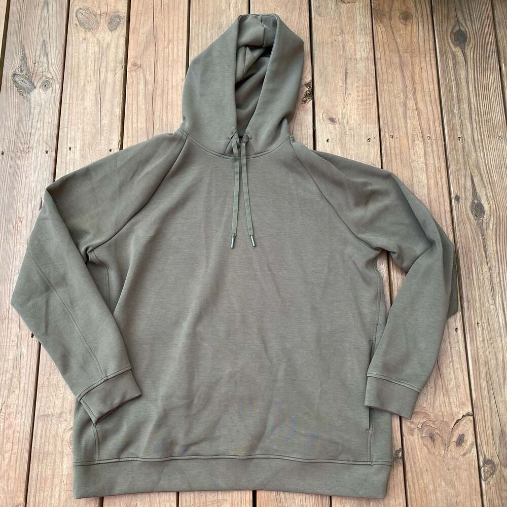 Lululemon Smooth Spacer Classic-Fit Pullover Hoodie, Men’s XL, Willow Leaf/Green
